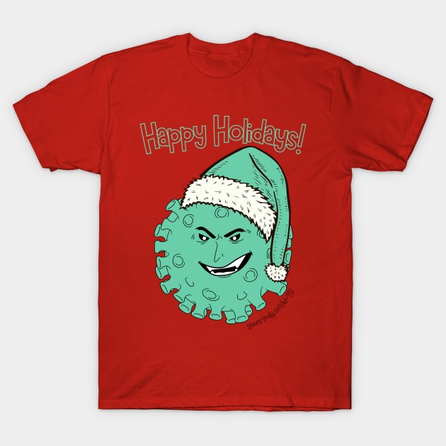 Pandemic Christmas - covid19 T-Shirt by Moshi Moshi Designs